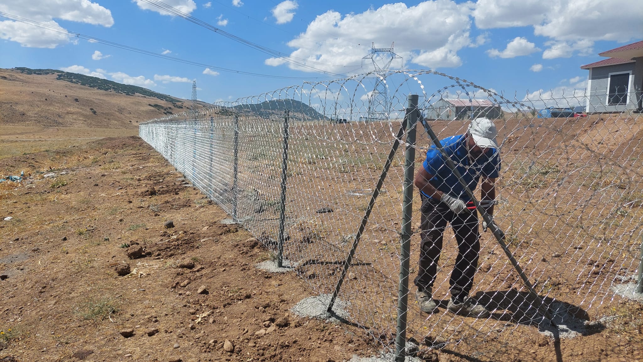 Yuvarlak Boru Direk Çitleri